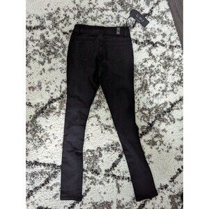 UWJ Womens Size 3/4 Black Skinny Ripped Distressed Jeans Style UJ-563 NEW